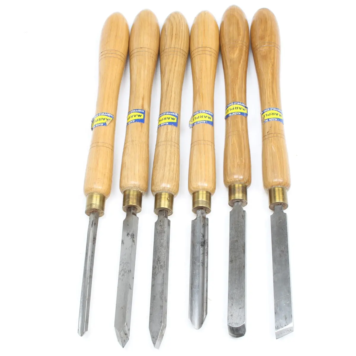 6X Old Marples Woodturning Tools - Uk Only 1