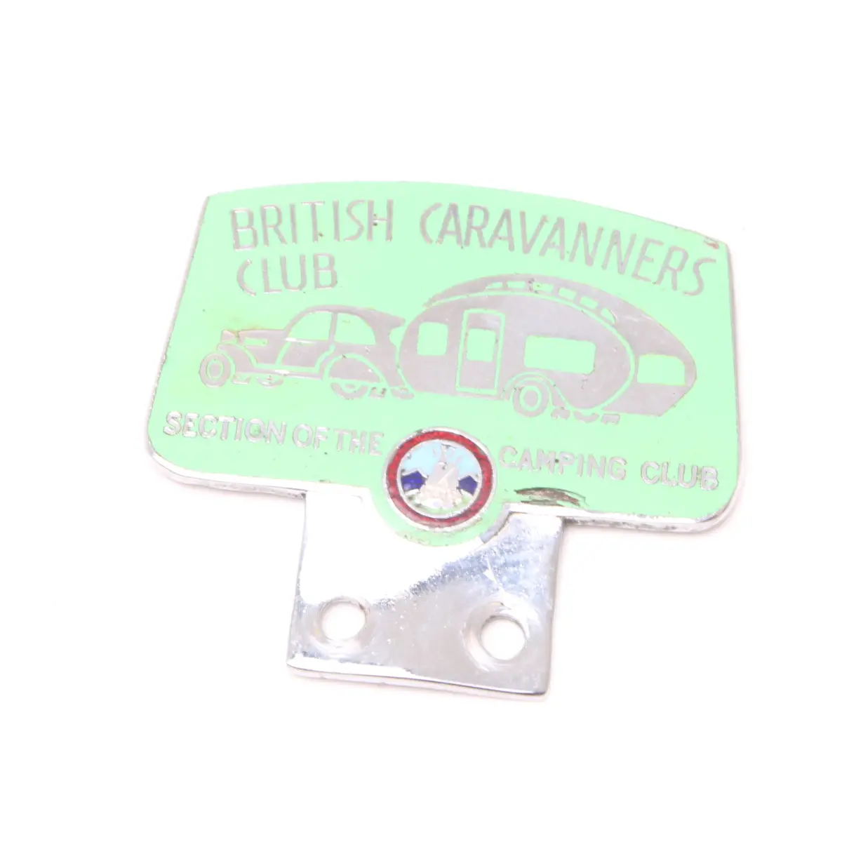 Vintage British Caravanners Club Car Badge 2