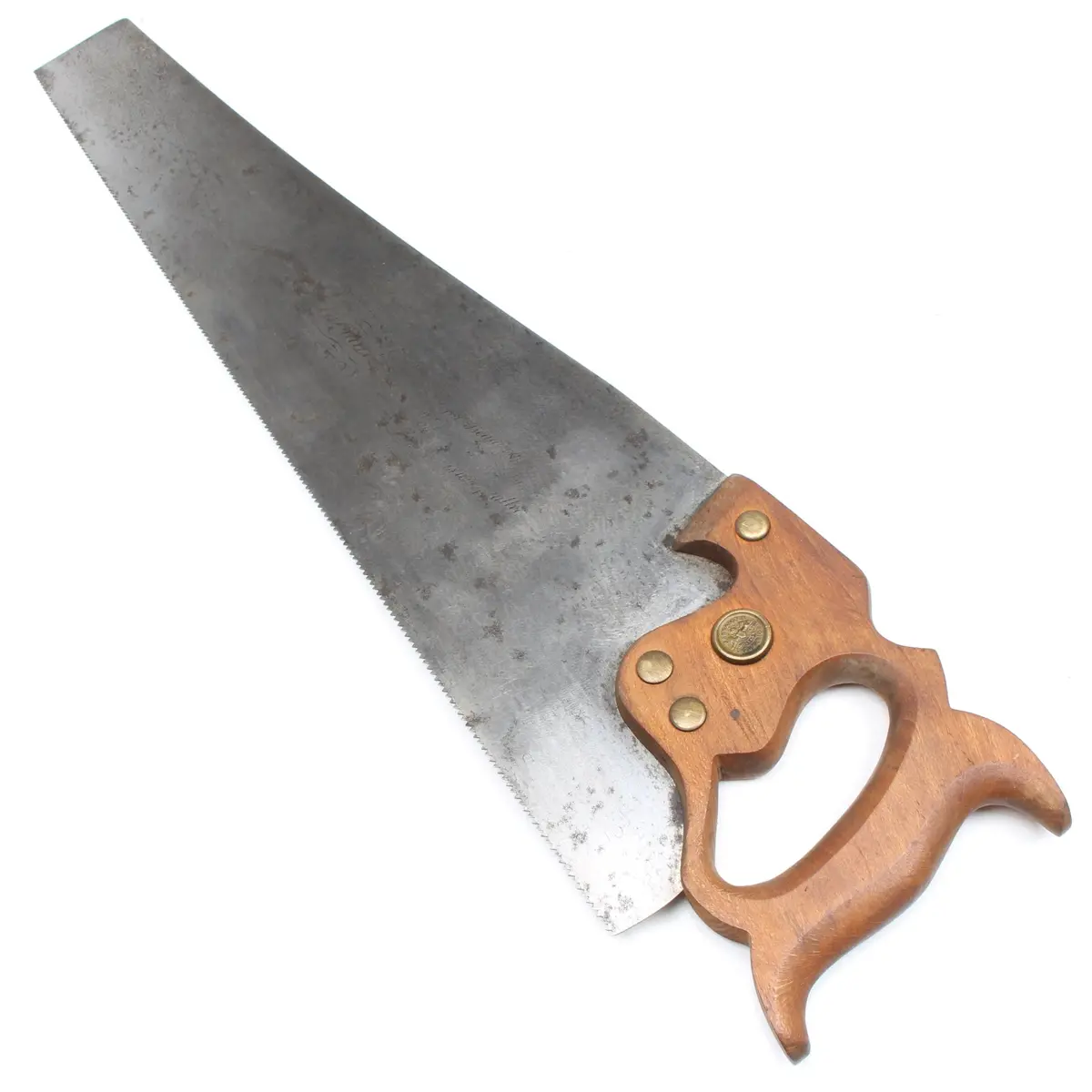 Old Bristol Advertising Hand Saw – 22" - 10Tpi (Beech) 1