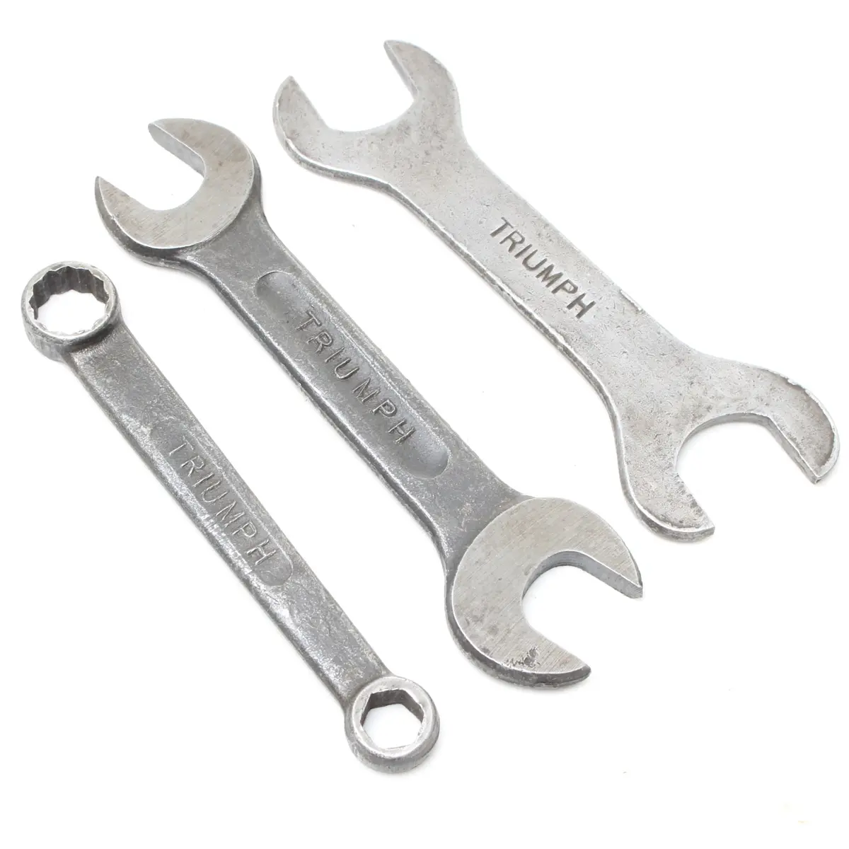 3X Old Triumph Spanners 1