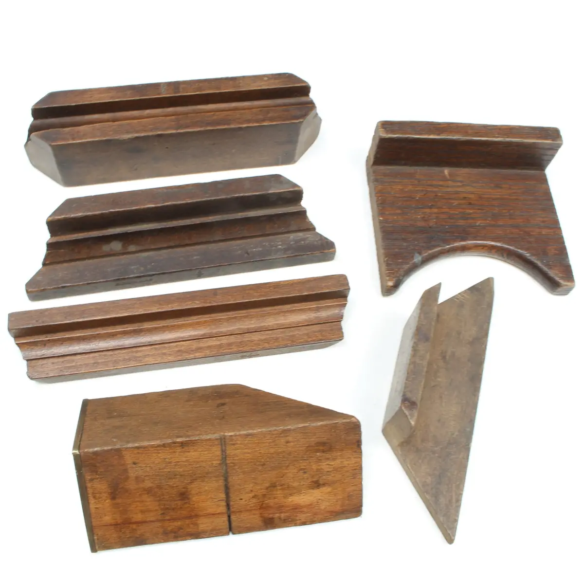 6X Old Wooden Templates (Beech) 1