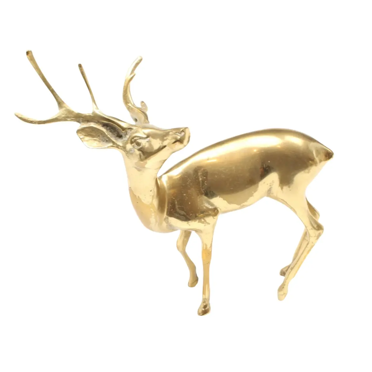 Old Brass Stag Ornament 1