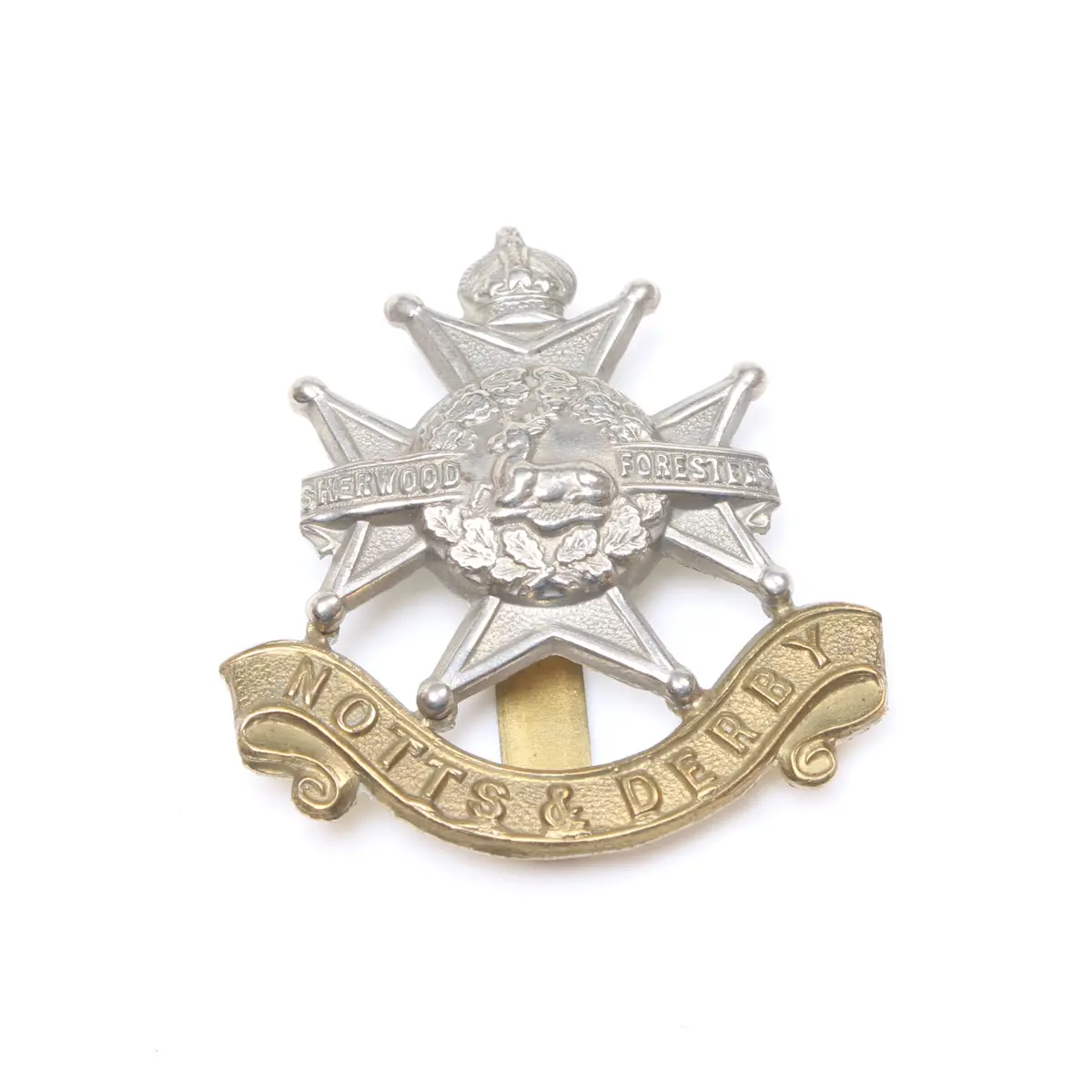 Notts & Derby Sherwood Foresters Cap Badge 1