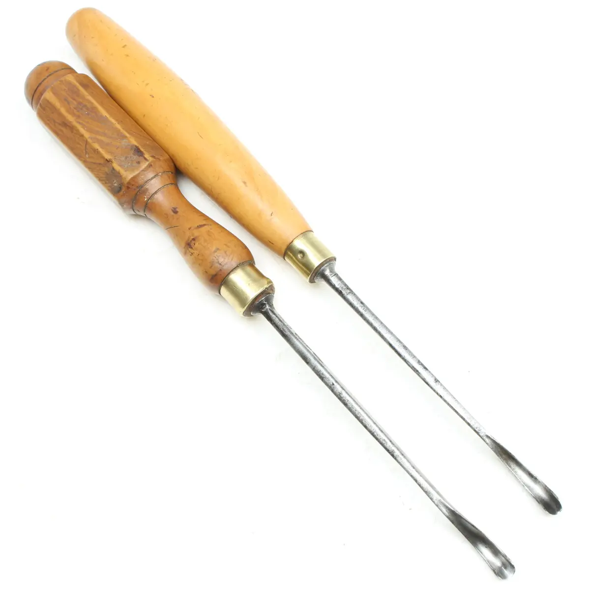 2X Old Sheffield Carving Tools - Spoon - 3/16", 1/4" (Boxwood) 1