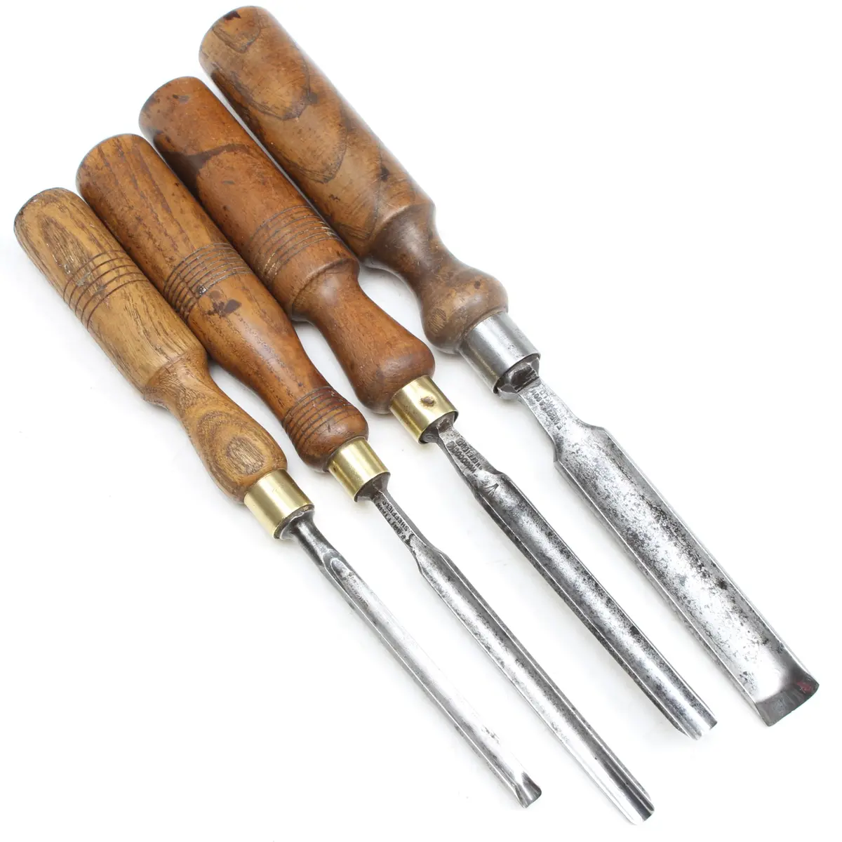 4X Old Incannel / Outcannel Firmer Gouges (Ash) 1