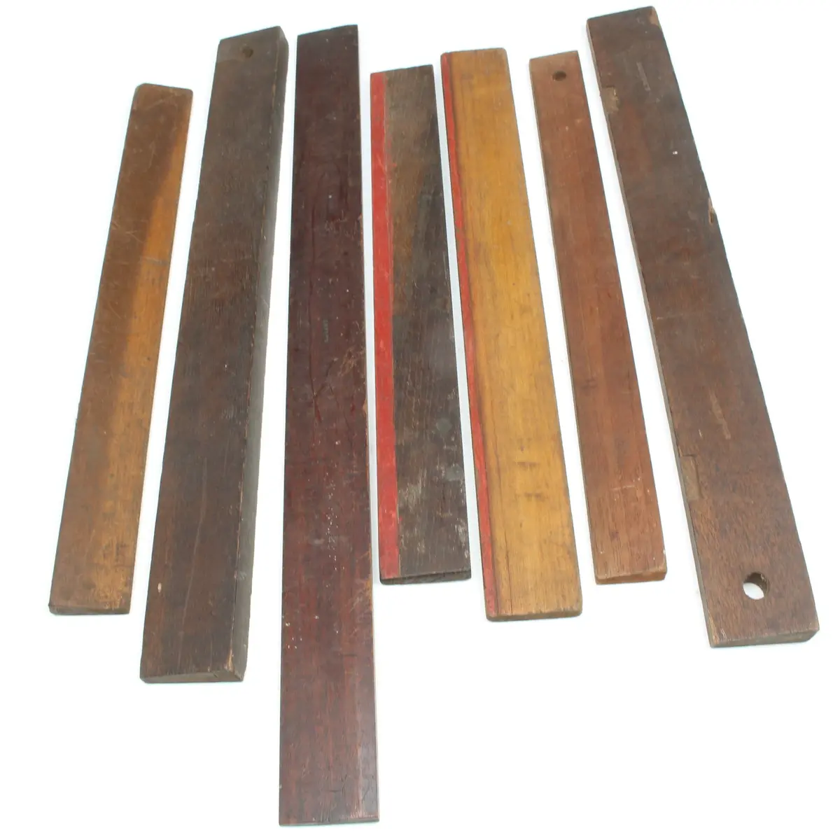 7X Old Odd Winding Sticks (Beech, Mahogany) 1