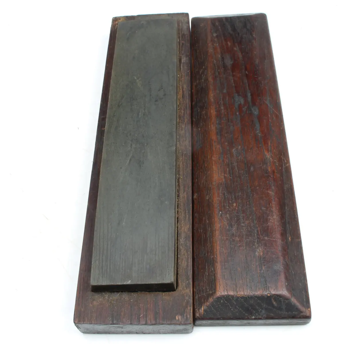 Boxed Oilstone Natural Sharpening Stone - Very Fine (Mahogany) 1