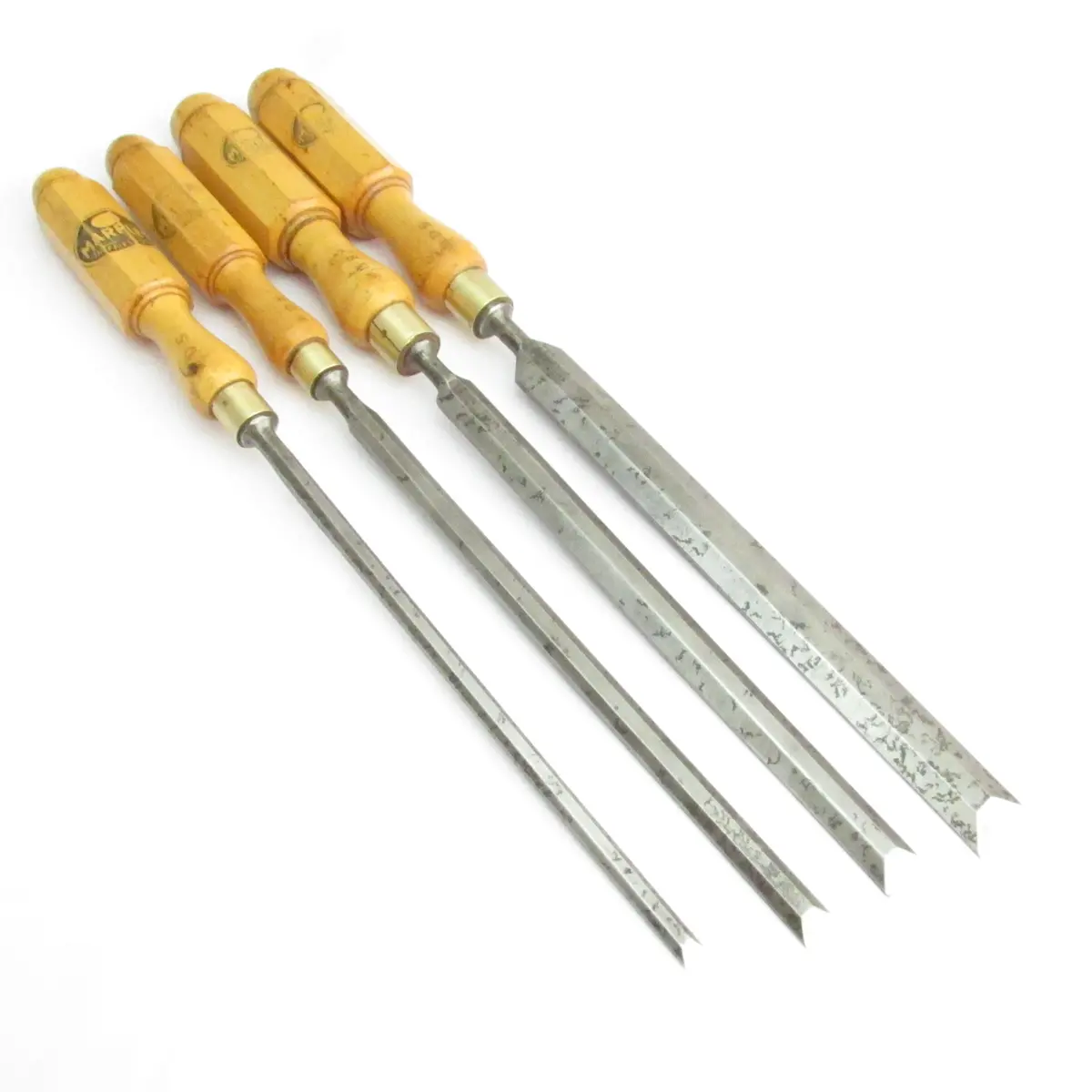 Sold - 4X Marples Bevel Edge Chisels (Boxwood) 2