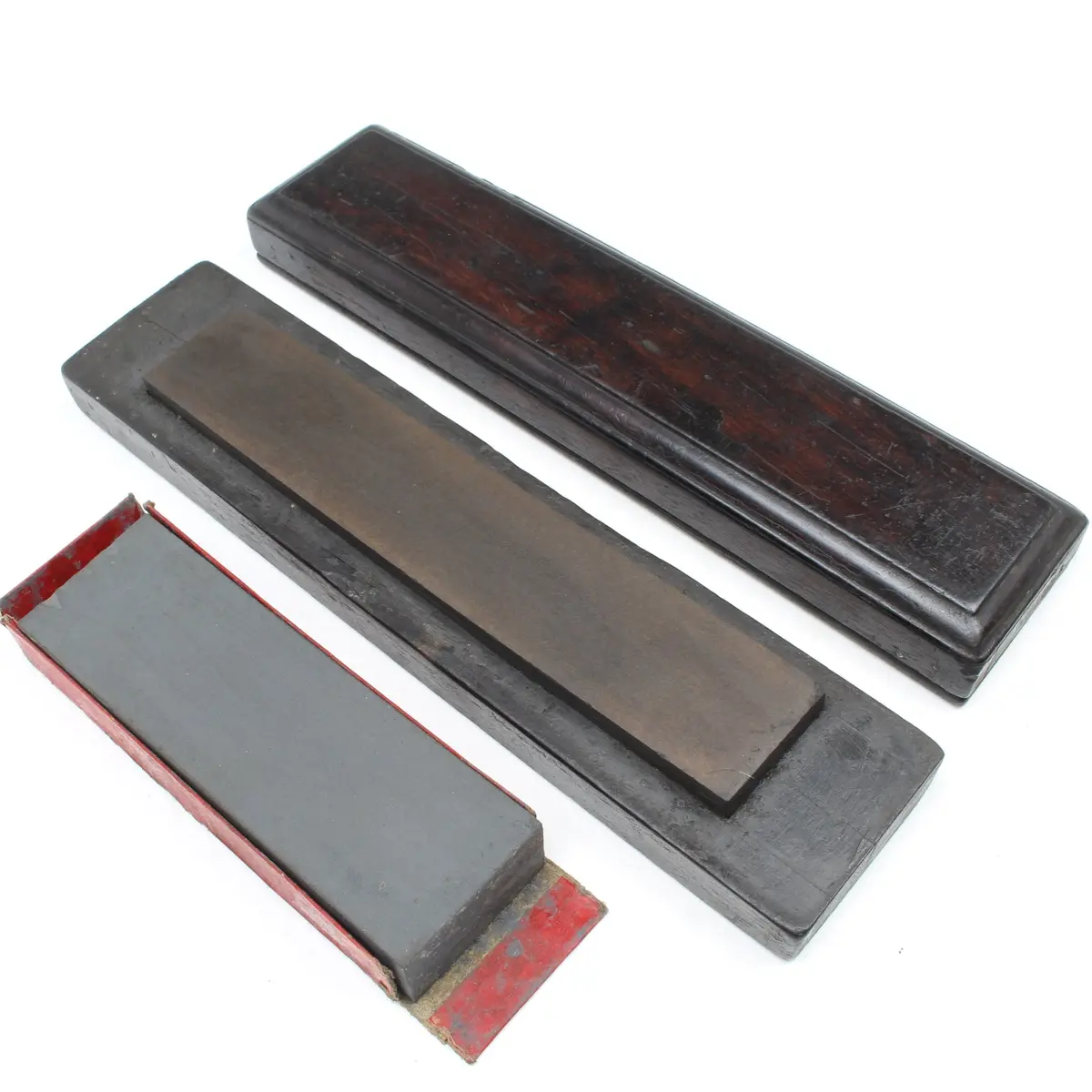 2X Oilstone Sharpening Stones (Mahogany) 1