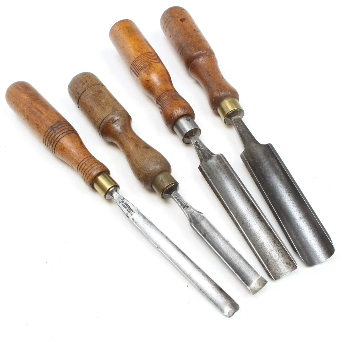4X Old Sorby Gouges - 3/8" - 7/8" (Ash, Beech) (Uk) 1