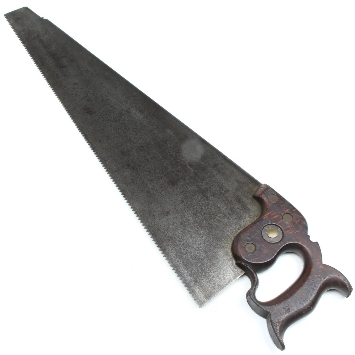 Old Cardiff And Sheffield Hand Saw - 26” - 6Tpi (Beech) 1