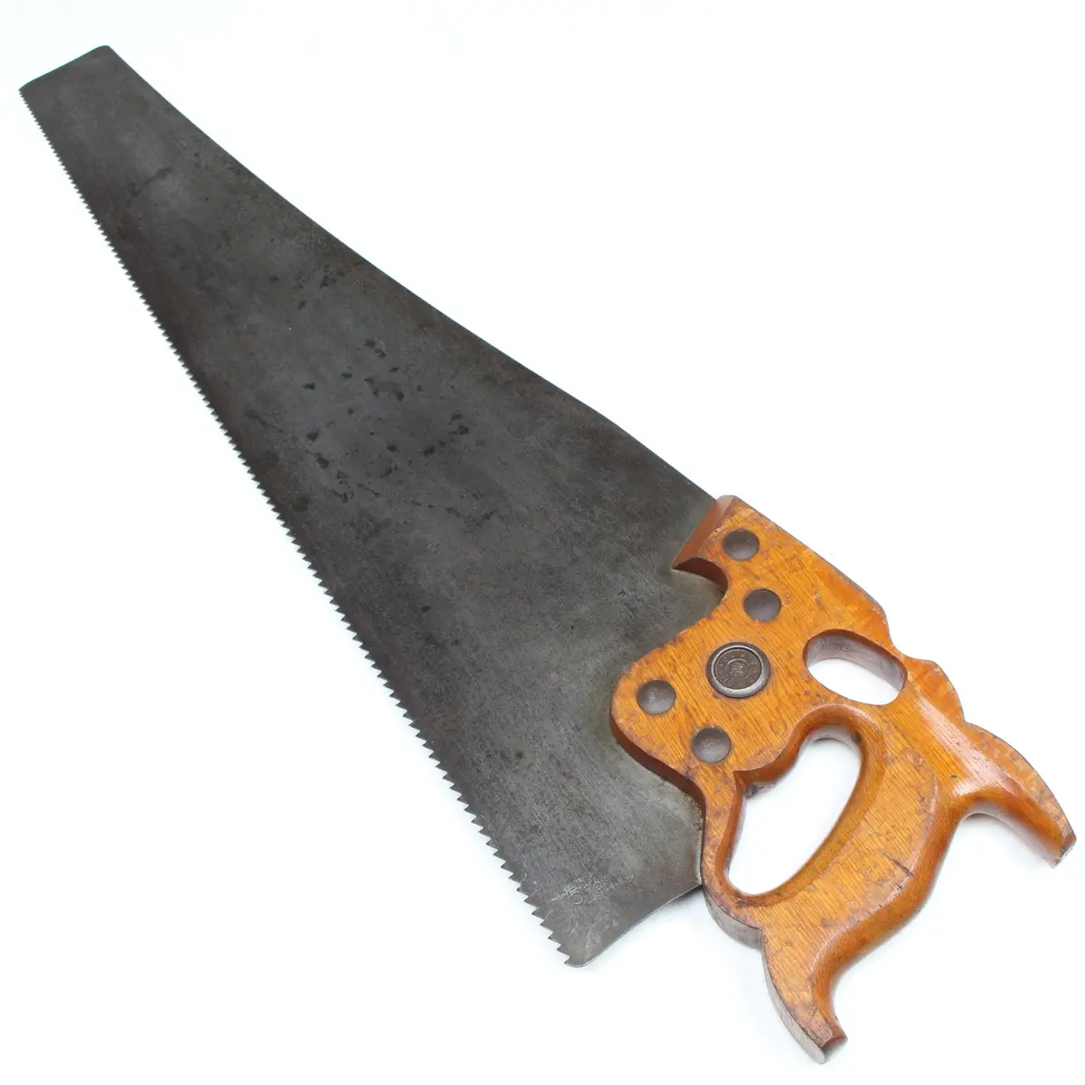 Old Disston Philadelphia Thumbhole Rip Saw No. D8 – 26" - 5 1/2Tpi (Beech) 1