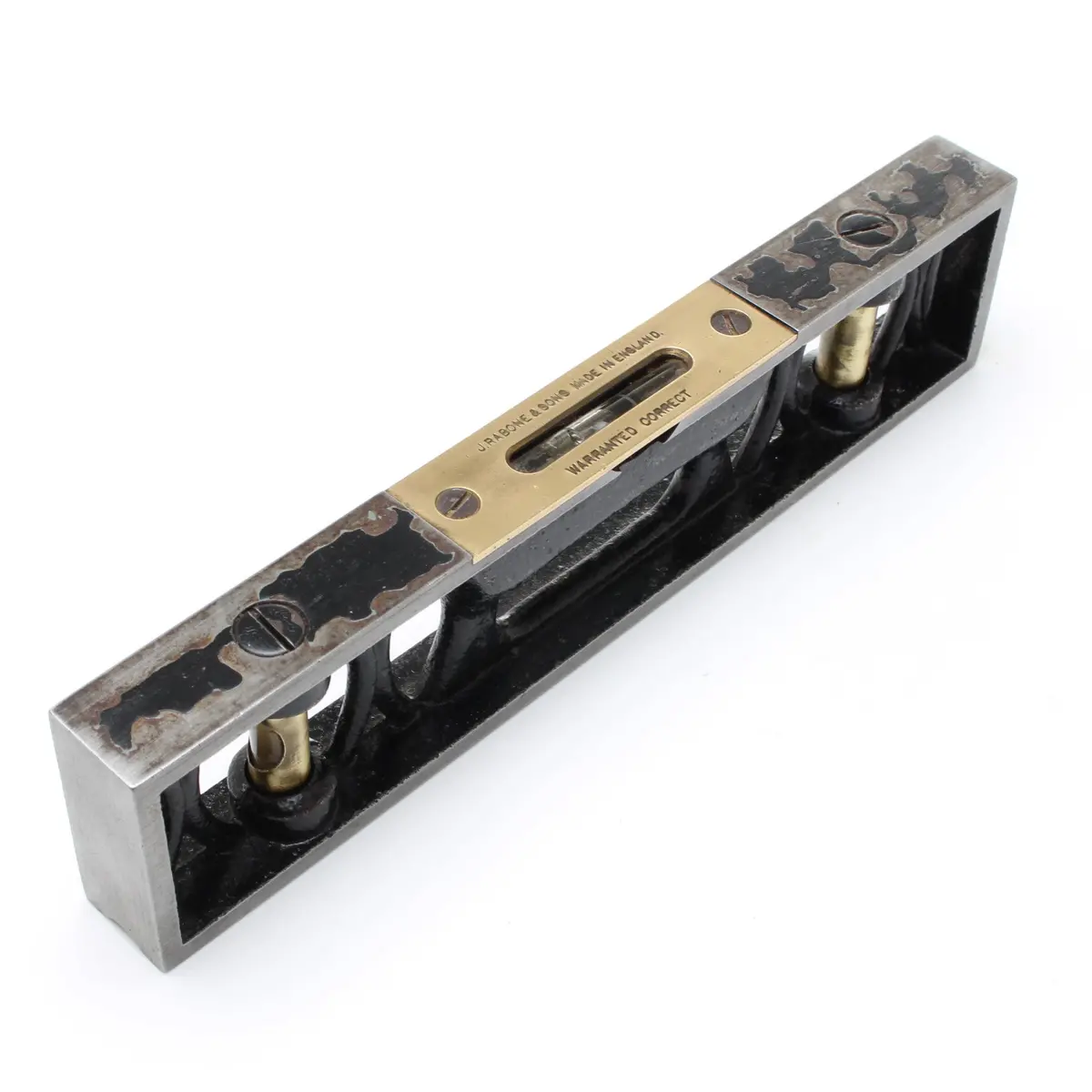 Sold: Old Ornate Rabone Spirit Level – 9 Inch 2