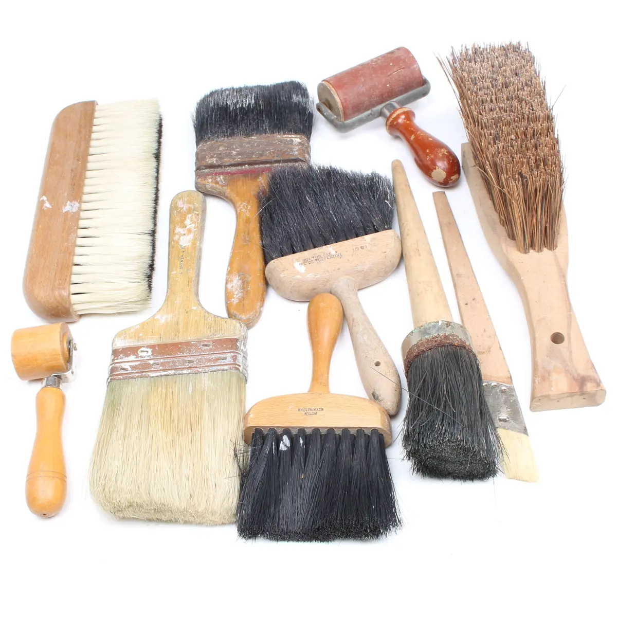 Old Paintbrushes / Brushes / Decorating Tools 1