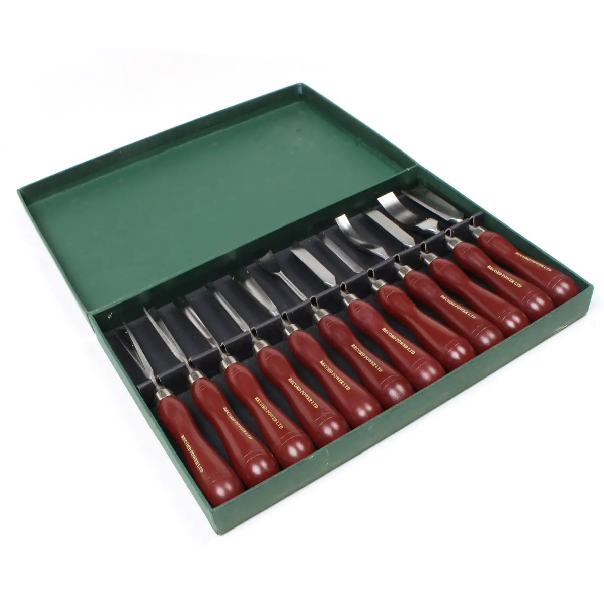 Sold - Record Power Hss Wood Carving Tool Set No. Rpcv12 1