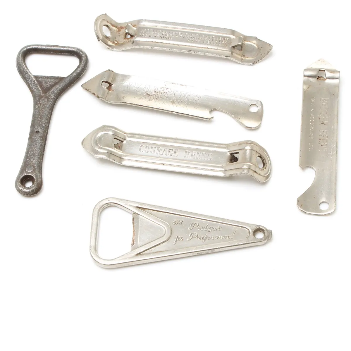 Collection Of Bottle Openers, Can Spanners Etc 1