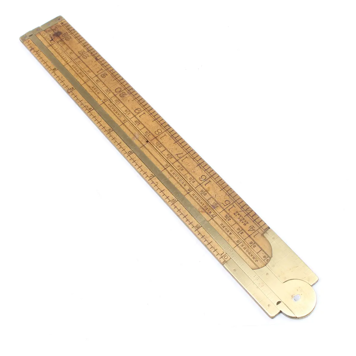 Rabone Folding Rule - No. 1390 (Boxwood) 1