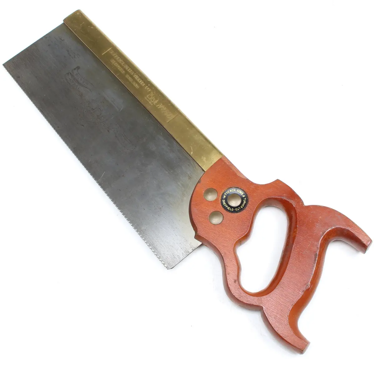 Tyzack Brass Back Tenon Saw No. 120 - 15Tpi - 12" (Beech) 1