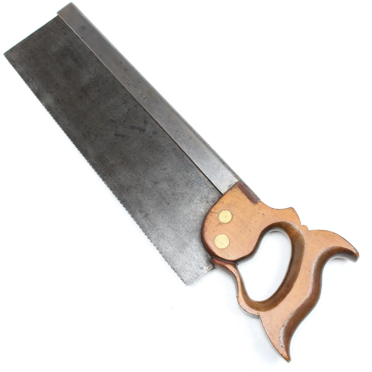 Old Francis Wood Tenon Saw C.1918 - 12Tpi - 14" (Beech) 1