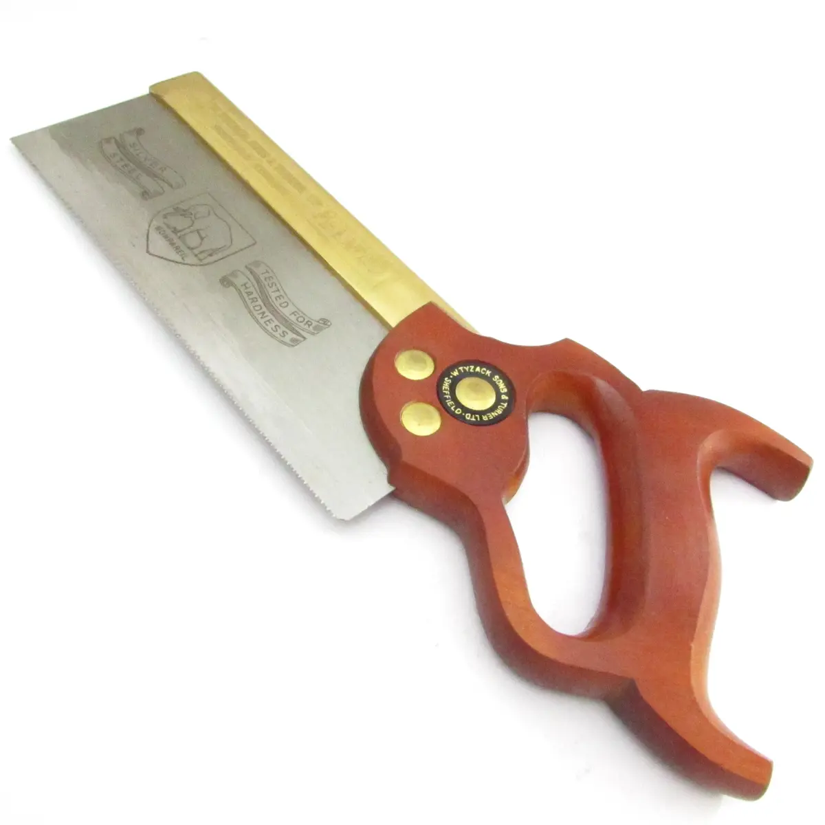 Sold - Tyzack Brass Back Dovetail Saw No.120 - 20Tpi - 8" (Beech) 1