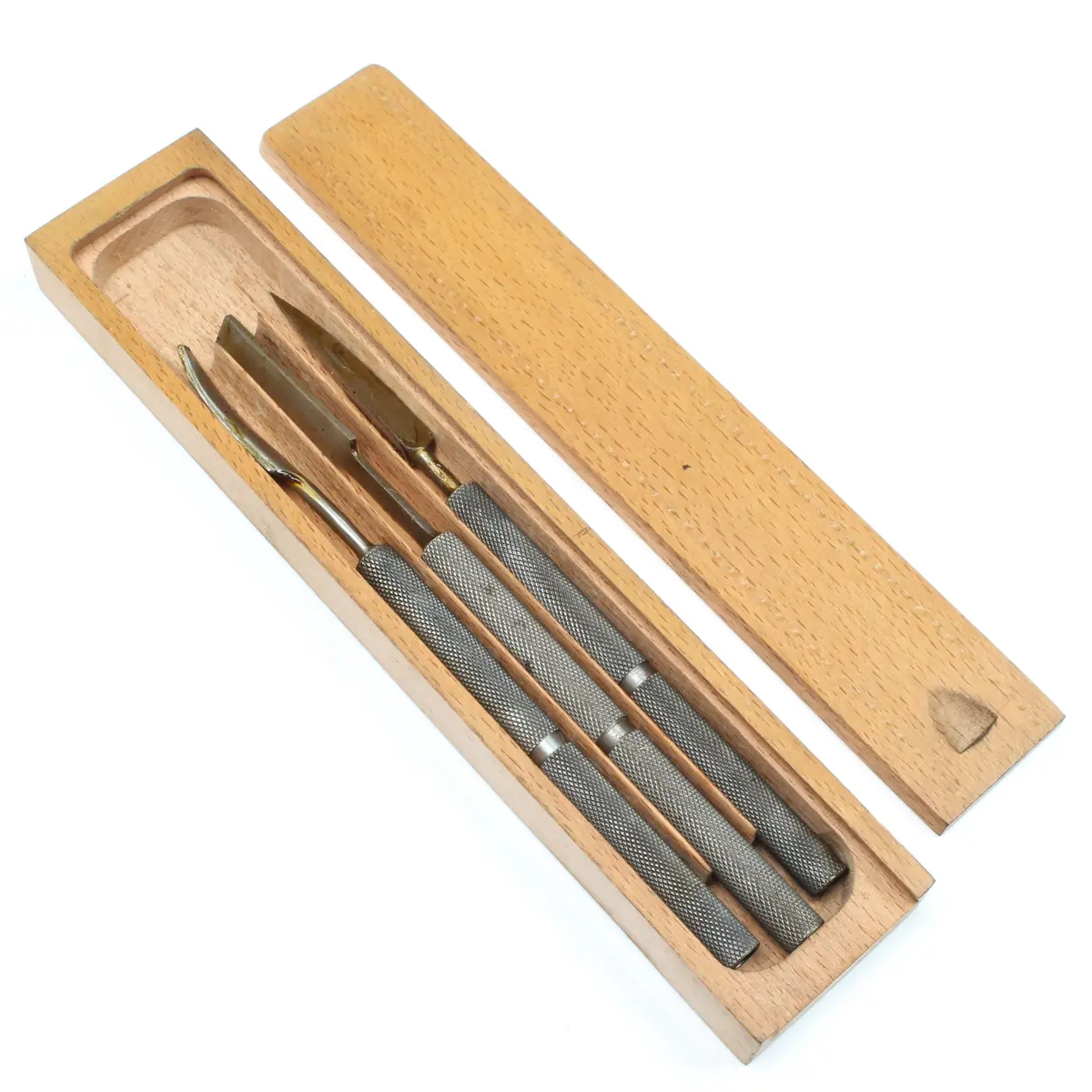 Sold - Moore & Wright Scraper Set (Sheffield, England) (Beech) 1