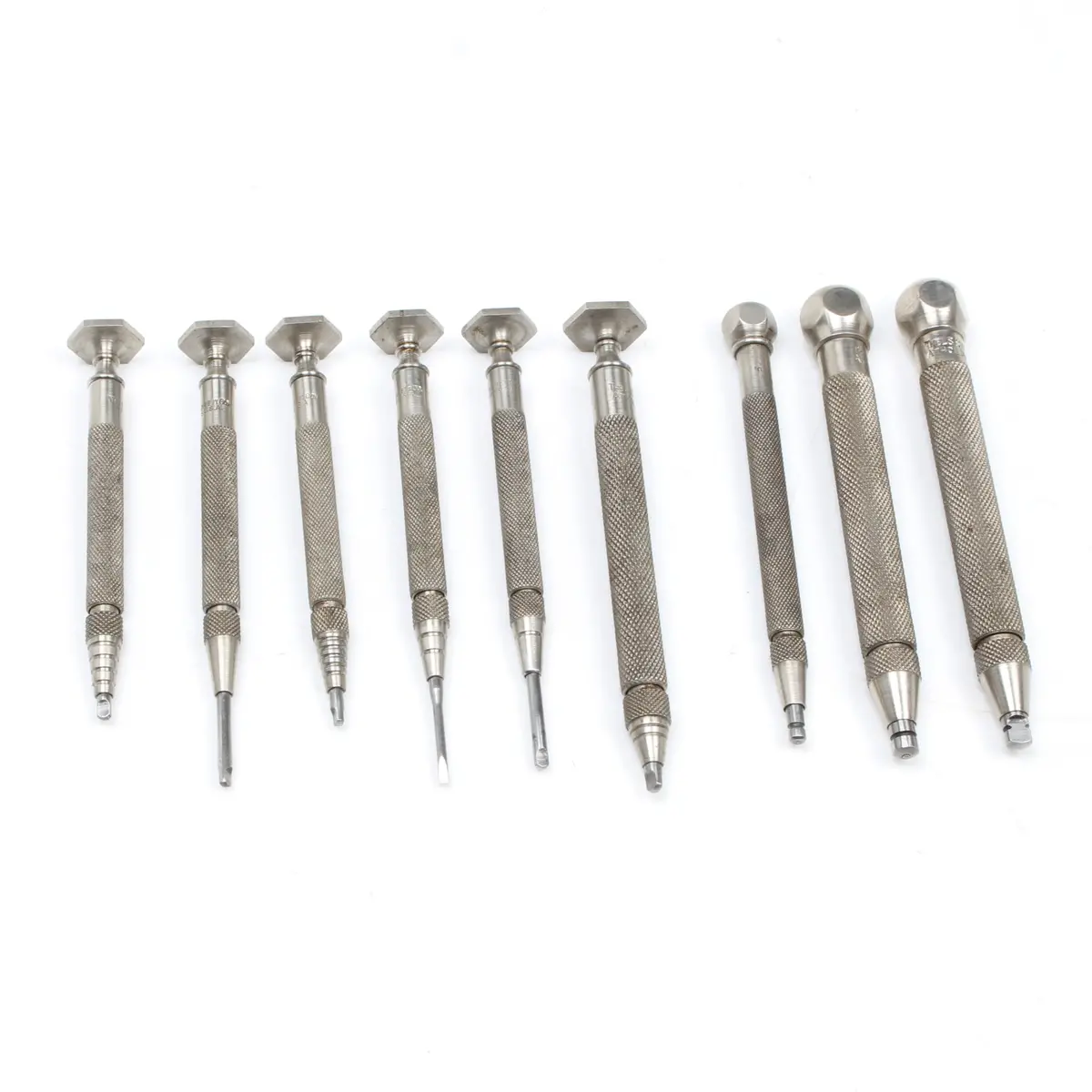 Sold - 9X Old Starrett Screwdrivers (Usa) 1