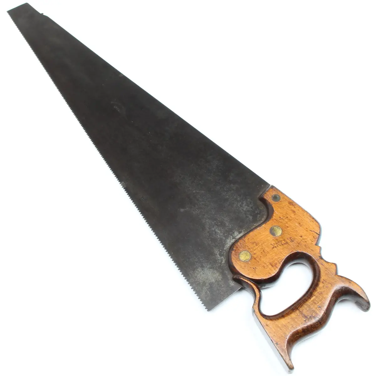 Old Drabble & Sanderson (London) Hand Saw - 28” - 8Tpi (Beech) 1