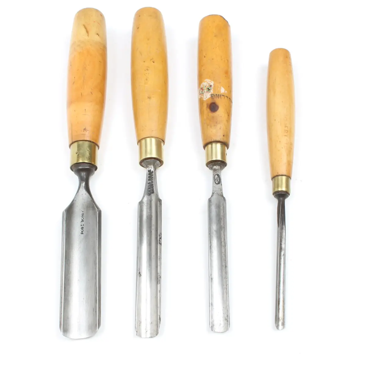 4X Old Outcannel Firmer Gouges (Boxwood) 1