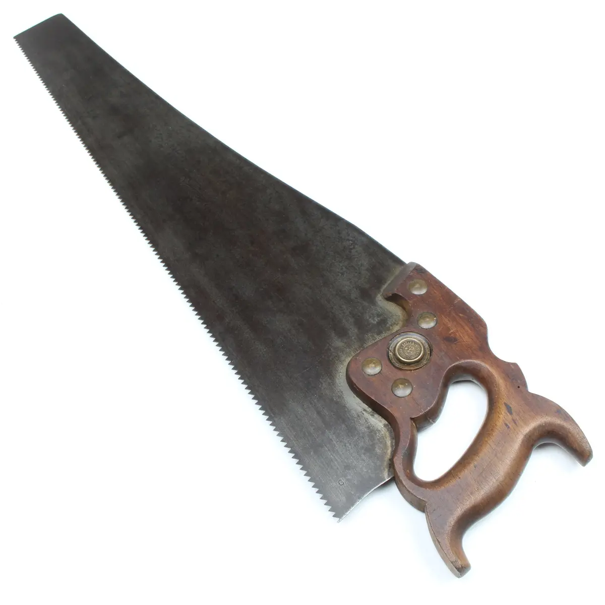 Old Spear And Jackson 'Mermaid' Hand Saw - 26”- 6Tpi (Beech) 1