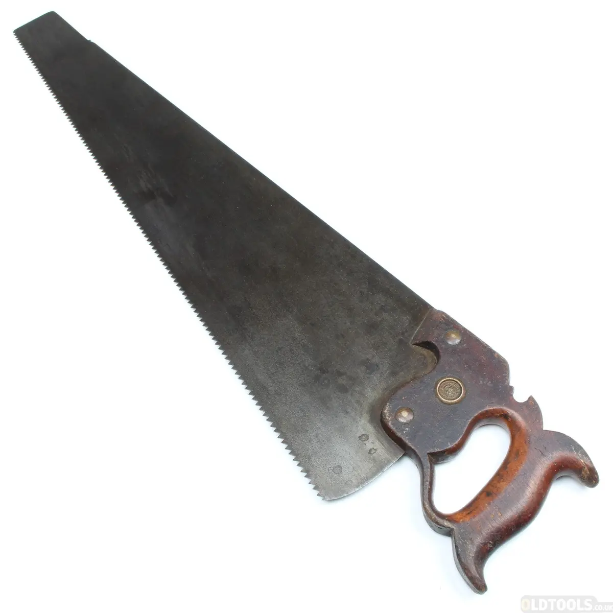 Old 'Eagle Warranted Superior' Hand Saw – 24 1/2" - 6Tpi (Beech) 1