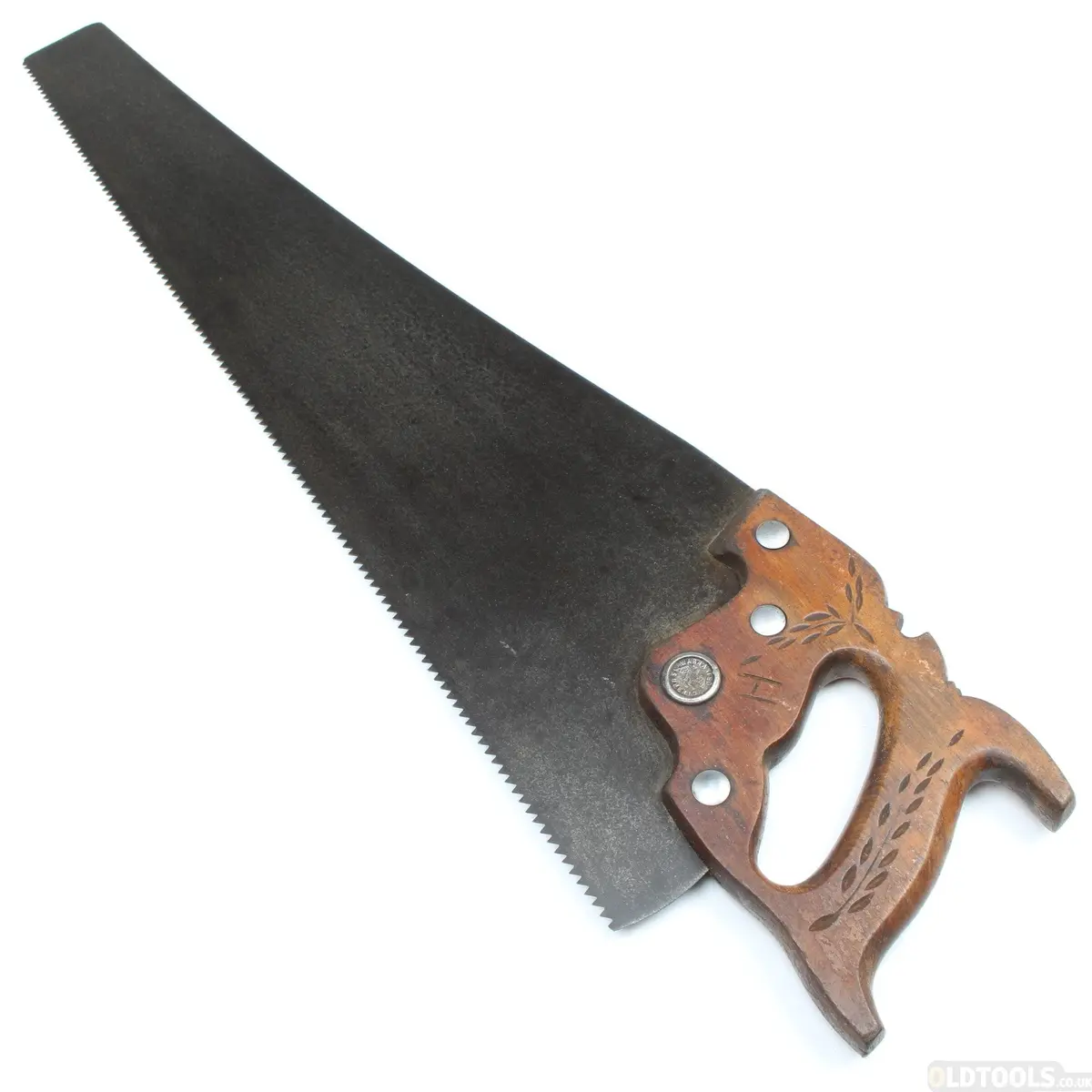Old 'Eagle Warranted Superior' Hand Saw – 26" - 6Tpi (Beech) 1