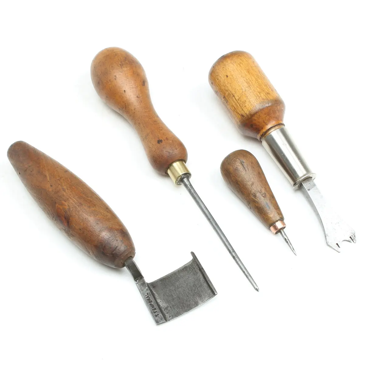 4X Old Leather-Workers Tools 1
