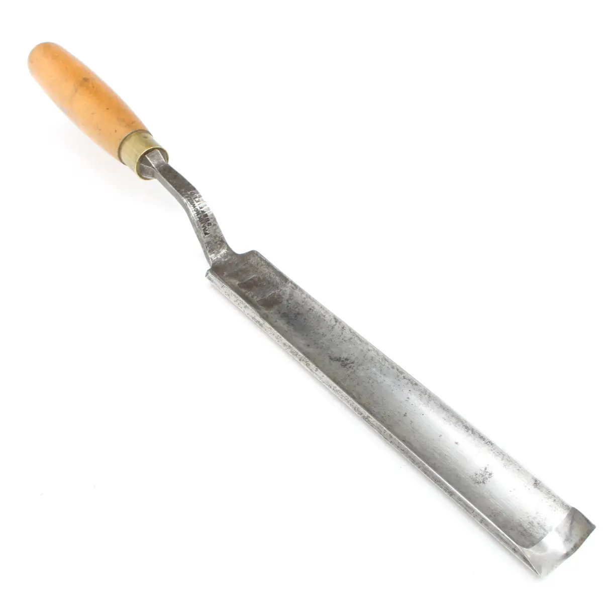 Old Frank Howell Cranked Paring Gouge - 31Mm (Boxwood) 1