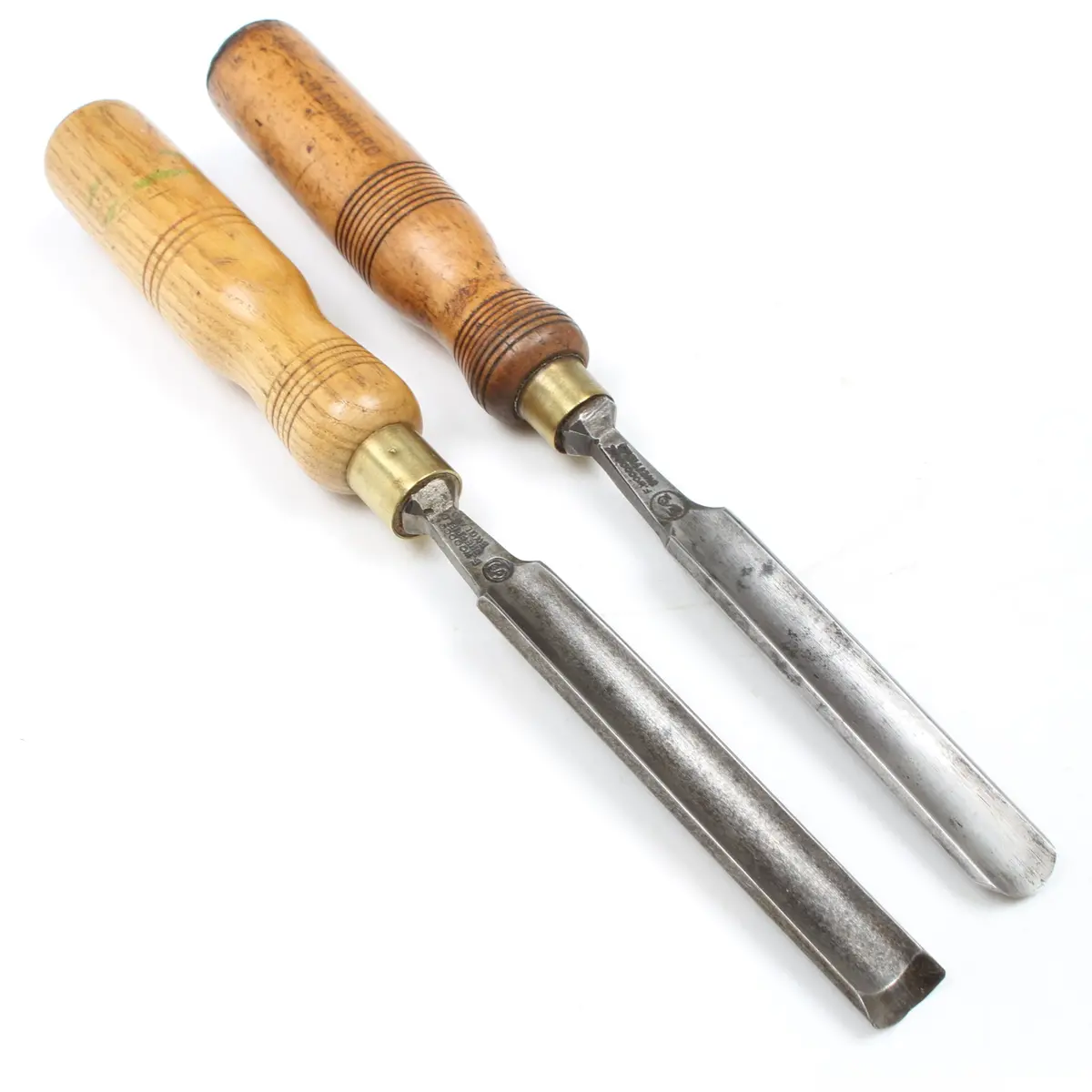 2X Woodcock Firmer Gouges - 1/2", 5/8" (Ash, Beech) 1