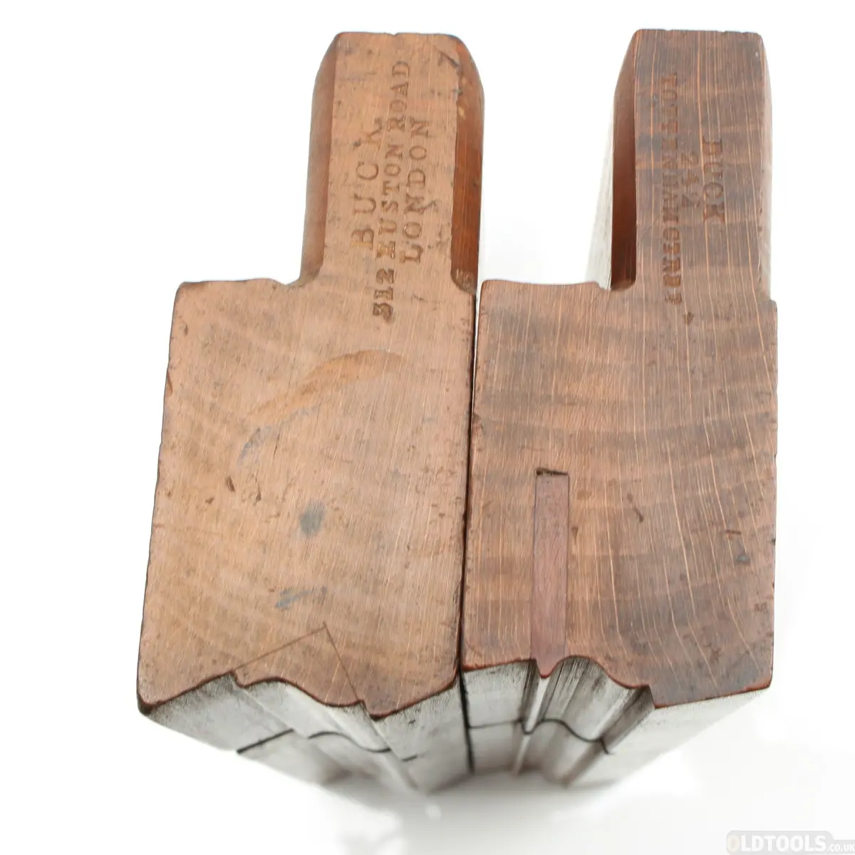 2X Old Buck Wooden Ogee Planes (Beech) 1
