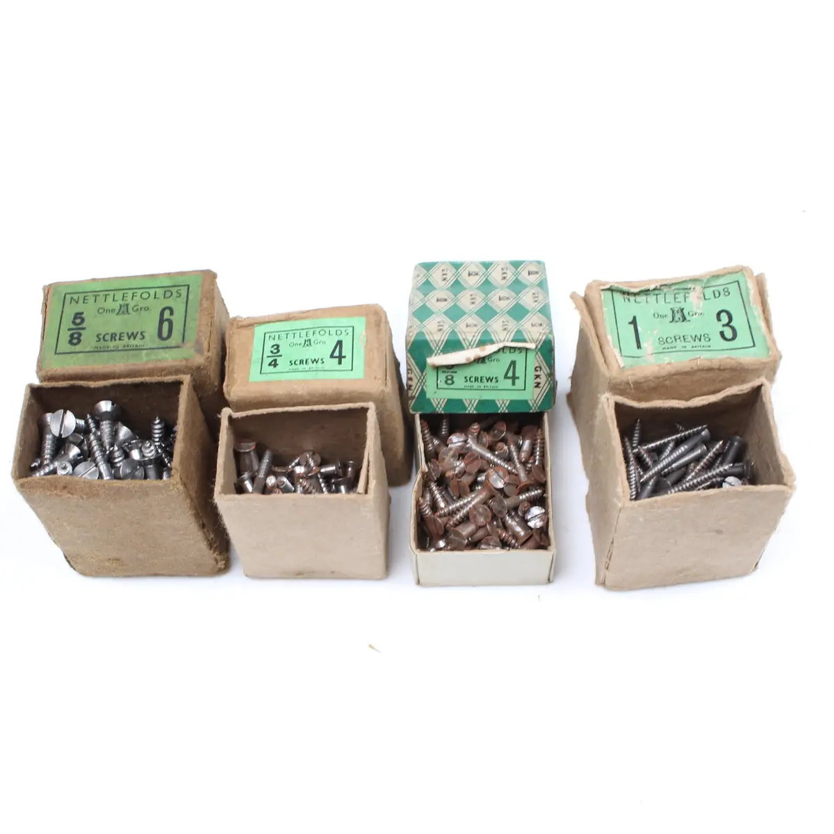 Nettlefolds Screws - 5/8" - 1" X 3, 4 & 6 1