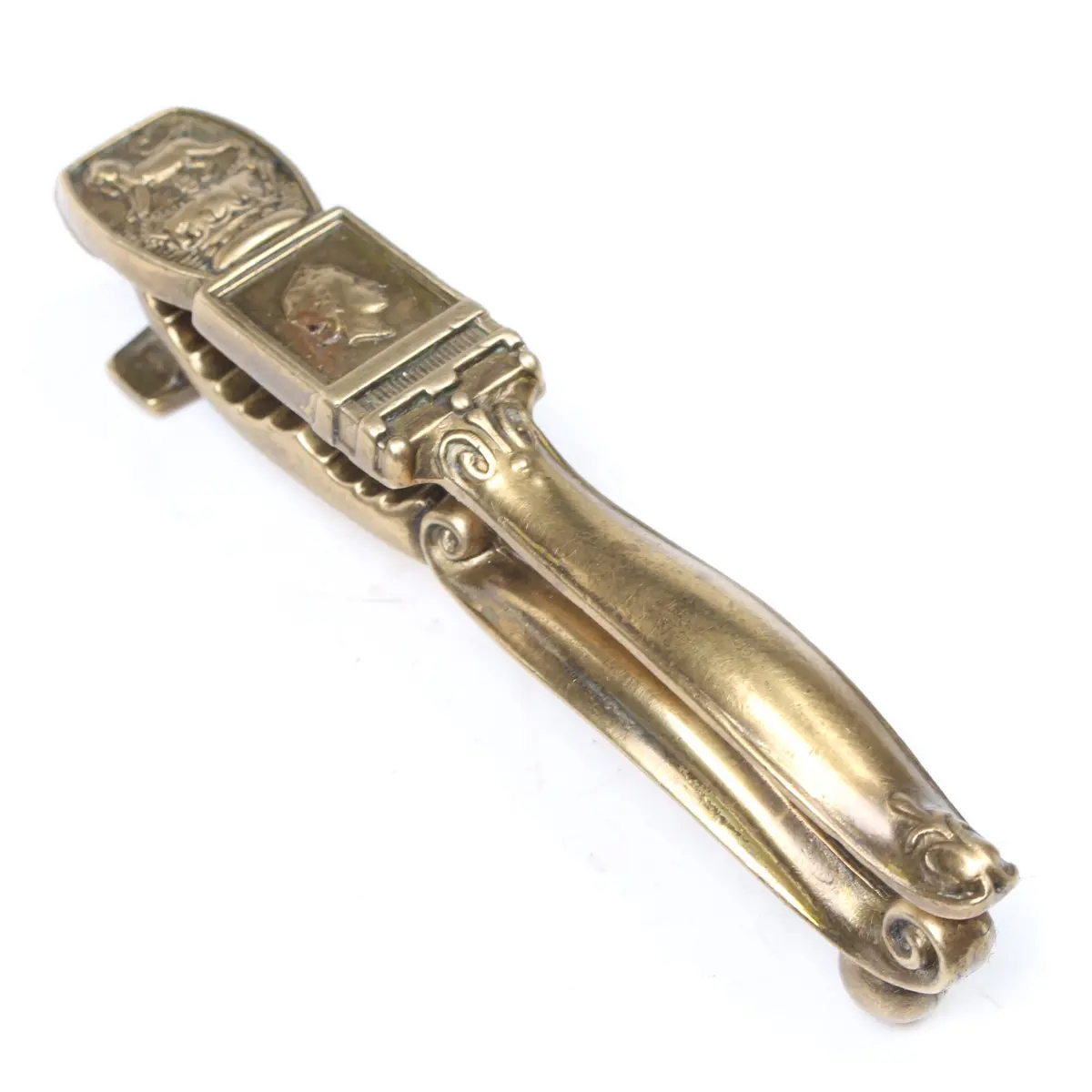 Old Brass Queen Elizabeth Nutcrackers 1