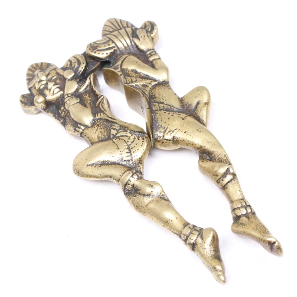 Sold - Old Brass Tribal Nutcrackers 1