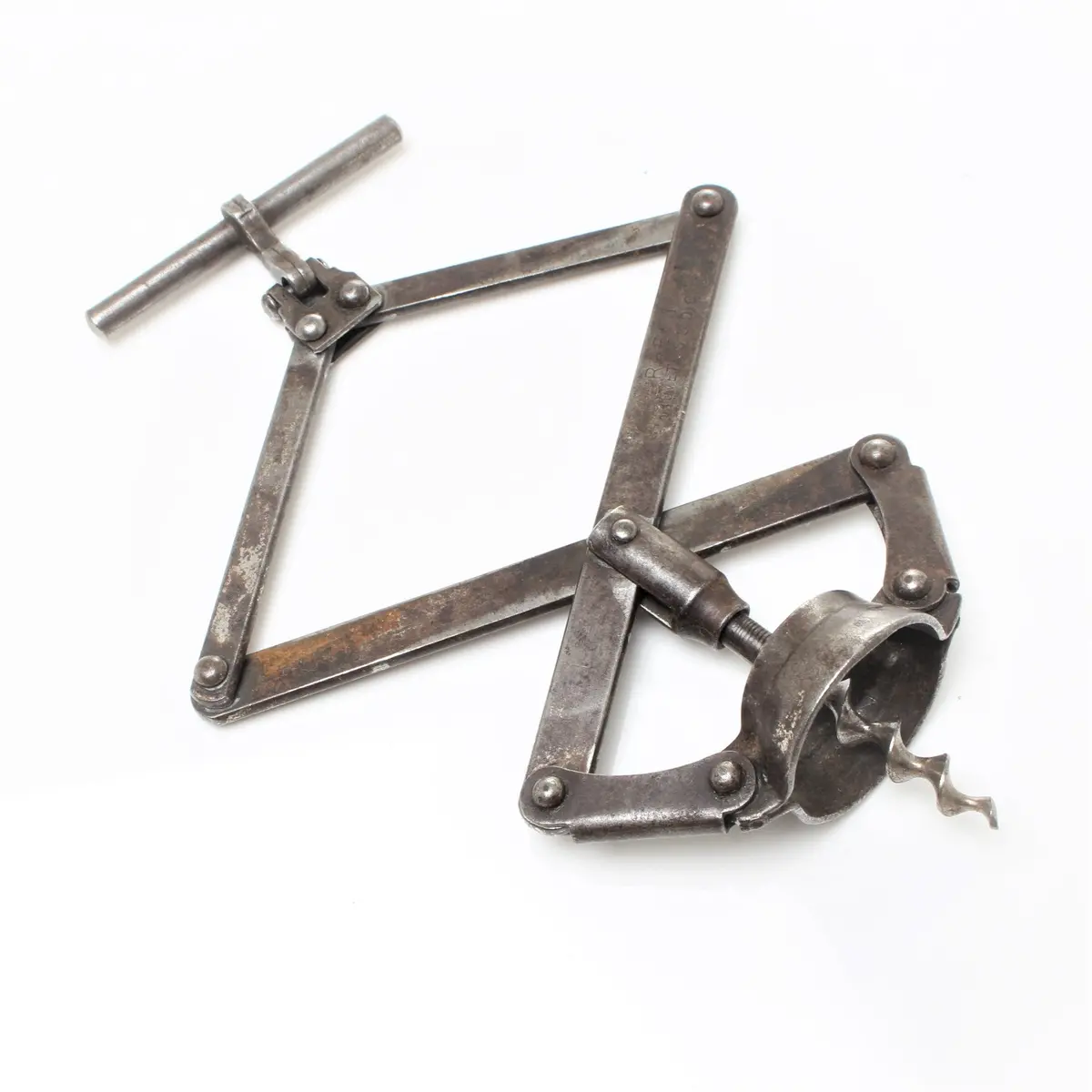 Sold - Antique Concertina Folding Metal Corkscrew (Collectable) 1