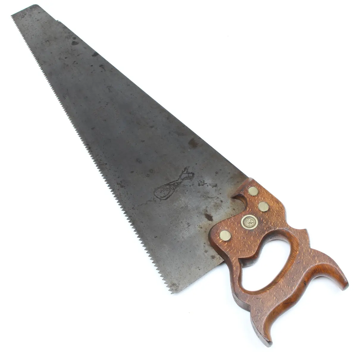 Old Drabble & Sanderson (Sheffield) Hand Saw - 26” - 6Tpi (Beech) 1