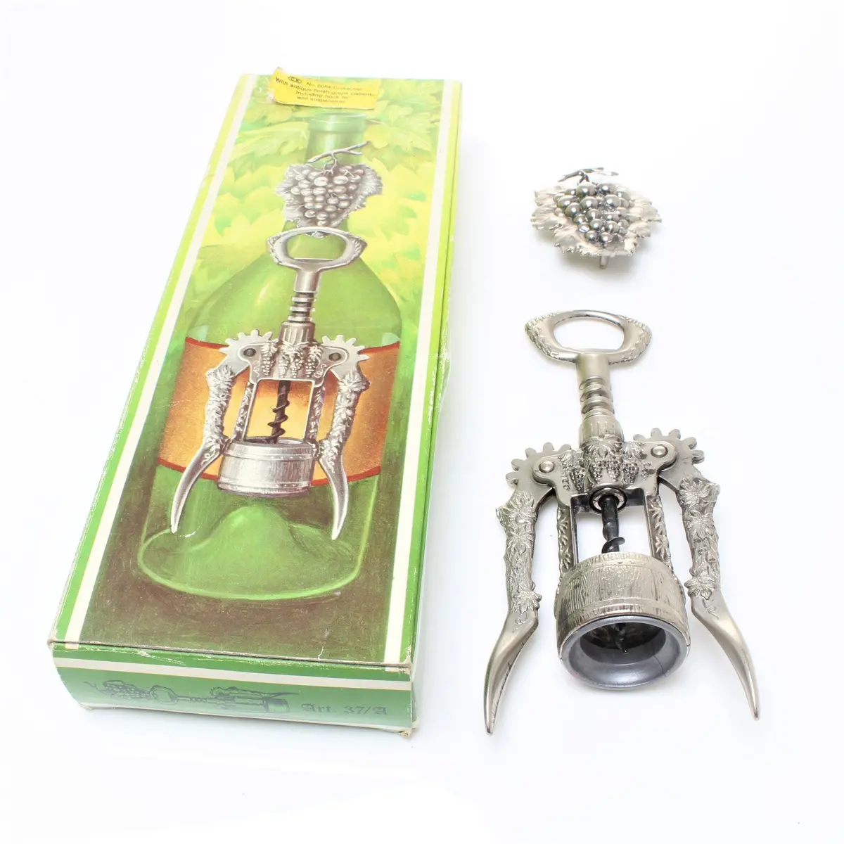 Vintage Boxed Corkscrew + Holder 1