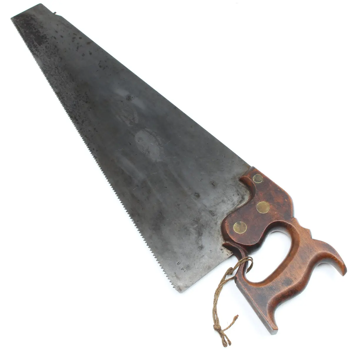 Old Drabble & Sanderson (Sheffield) Hand Saw - 22” - 8Tpi (Beech) 1
