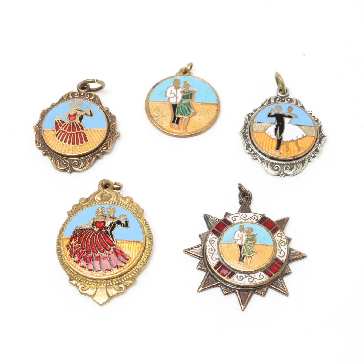 5X Old Dancing Badges 1