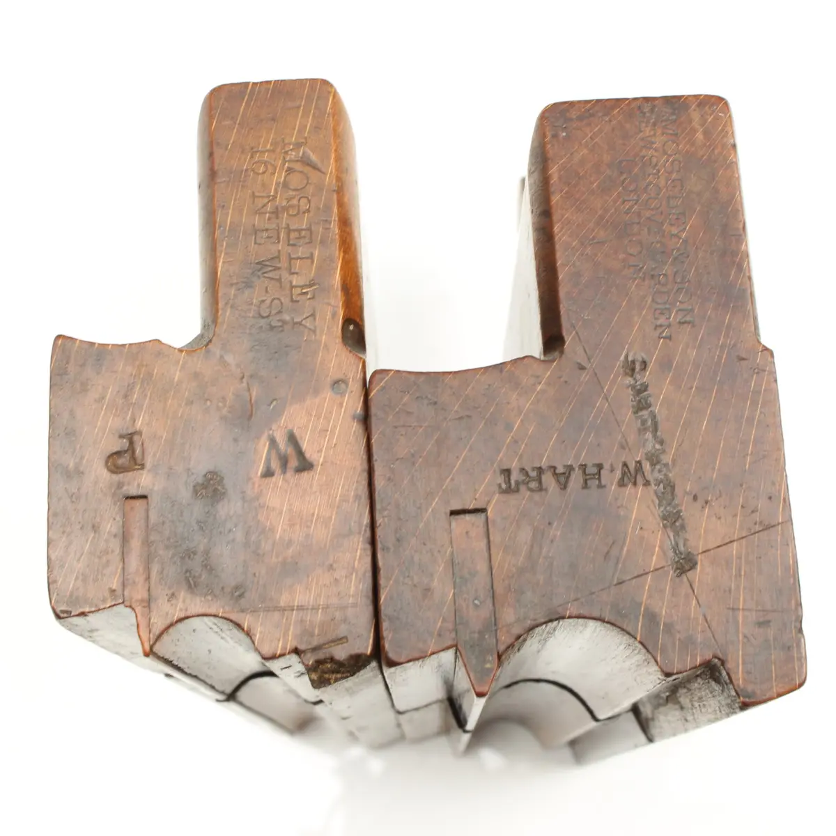 2X Old Moseley (New St) Wooden Planes - Torus Bead - 5/8", 7/8" (Beech) 1