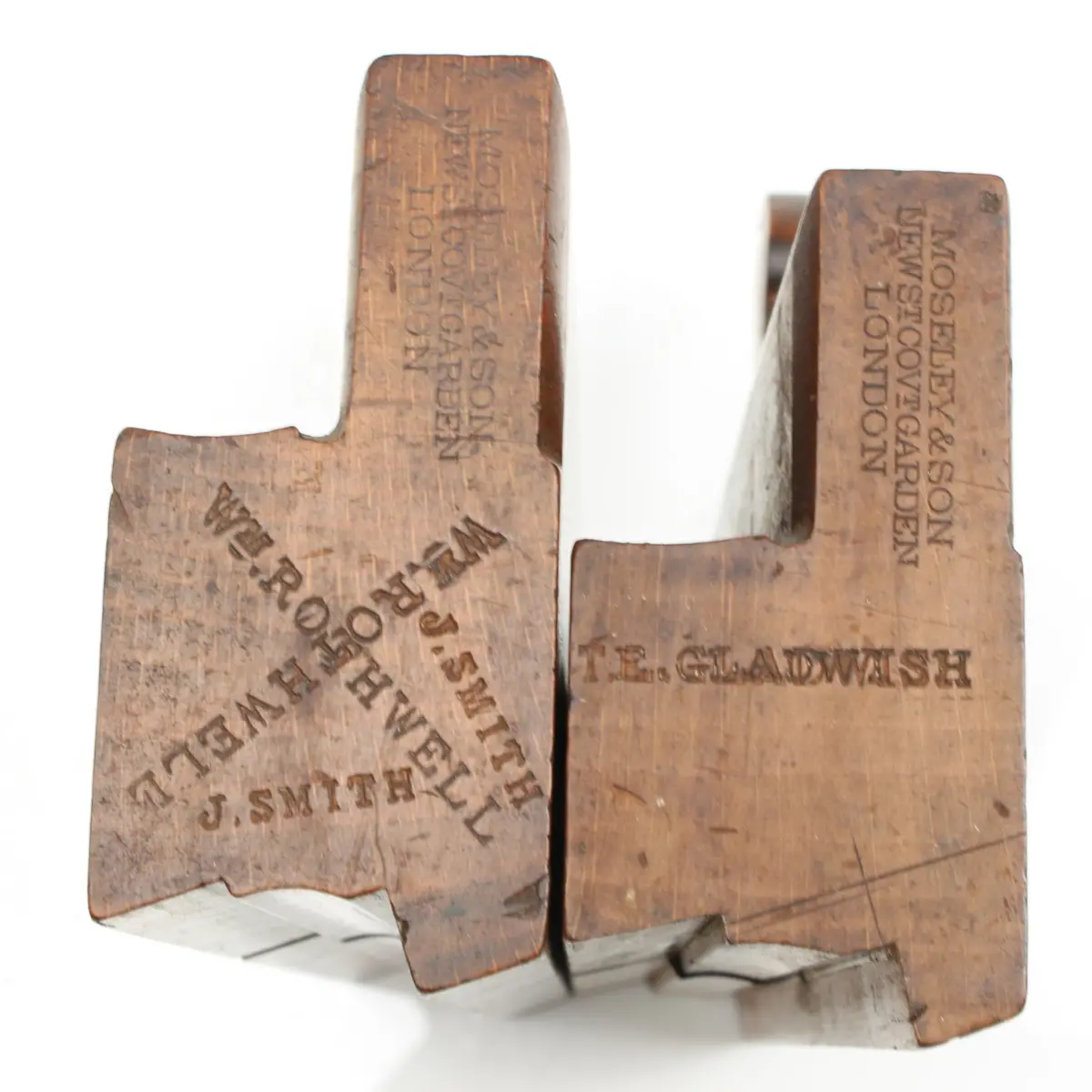 2X Old Moseley (Covent Garden) Wooden Planes - Ovolo - 5/8" (Beech) 1