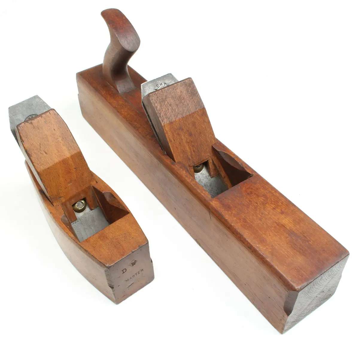 Old Wooden Jack Plane And Wooden Smoothing Plane (Beech) 1