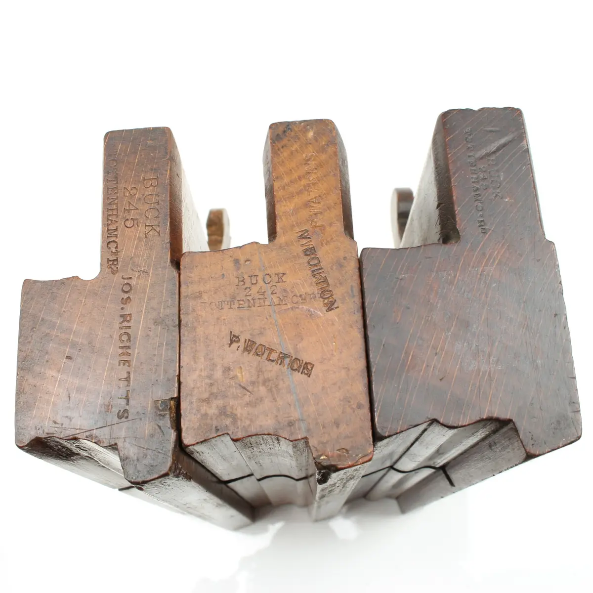 3X Buck (Tottenham Ct Rd) Wooden Planes (Beech) 1