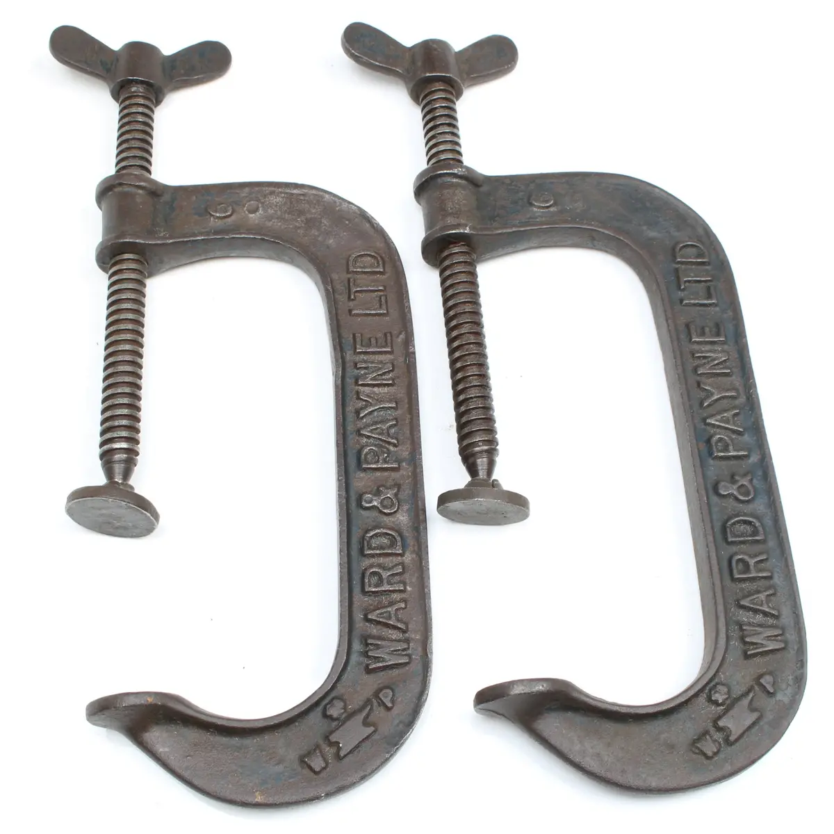 2X Old Ward & Payne G-Clamps - 6" 1