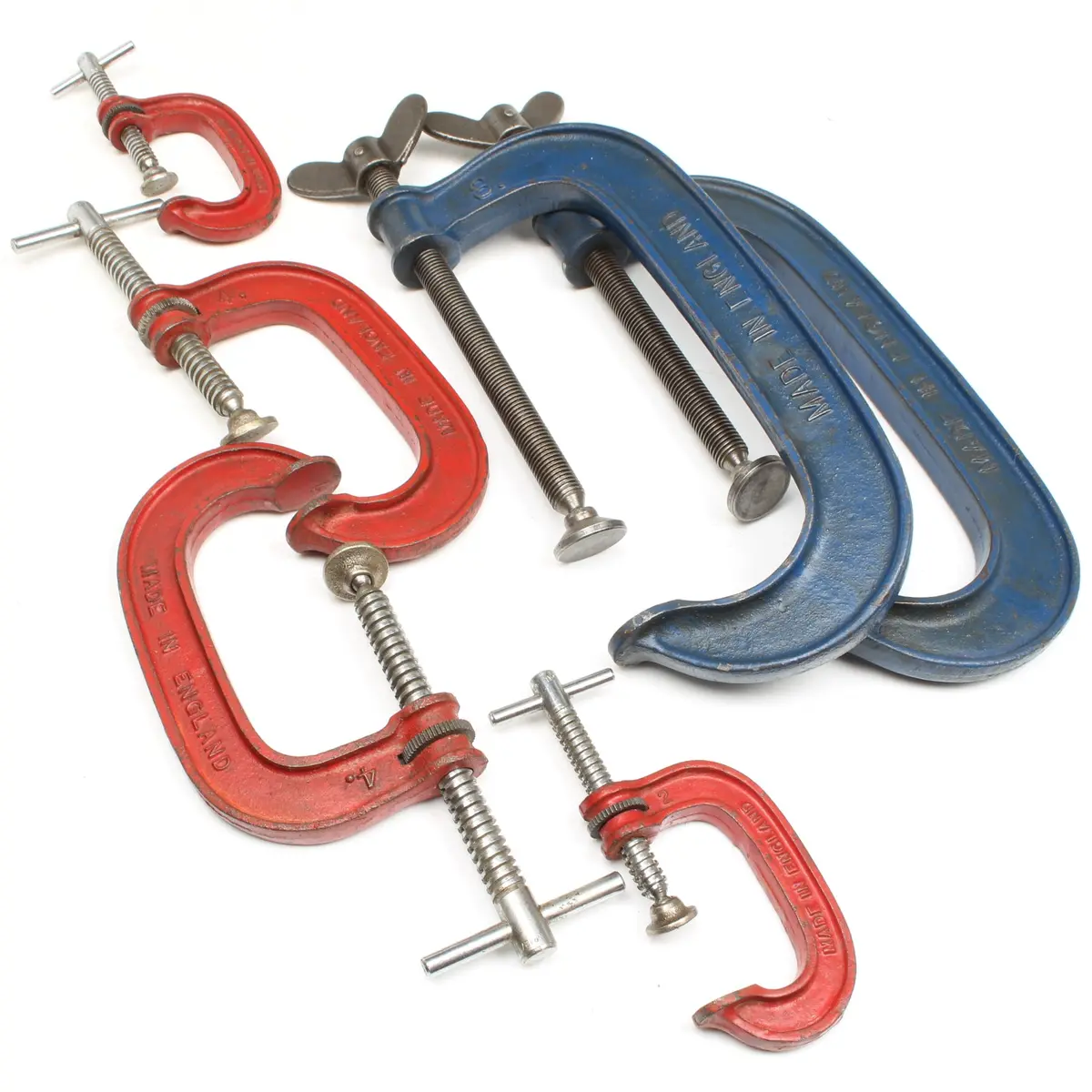 Old Record G-Clamps - 2", 4", 8" 1