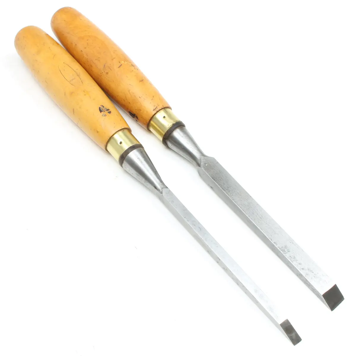 2X Old Marples Sash Mortice Chisels – 1/4", 1/2" (Boxwood) 1